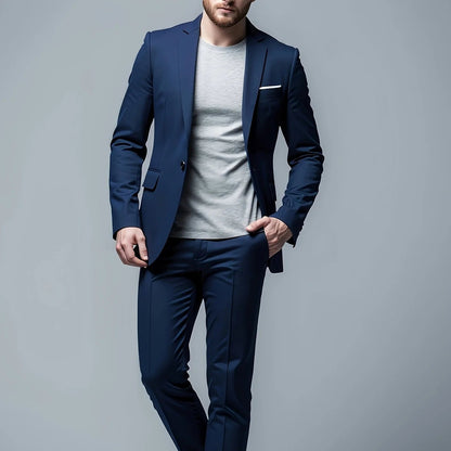Heren Pak Set Slim Fit - Blazer en Broek Business-Casual