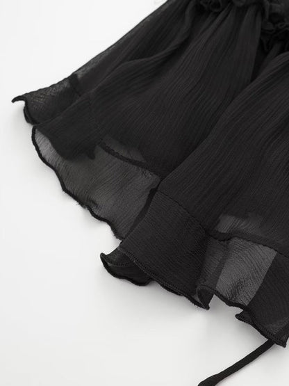 Lara - Doorzichtige Gelaagde Camisole met Decoratieve Details