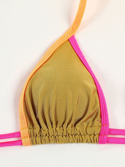 Lieke - Stijlvol Gesplitst Badpak met Print en Strapless Design