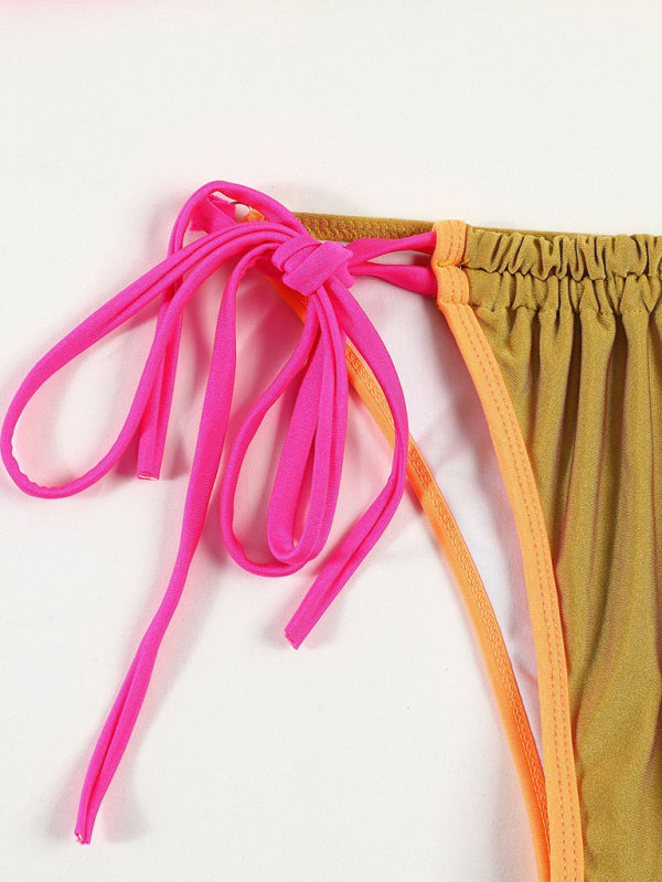 Lieke - Stijlvol Gesplitst Badpak met Print en Strapless Design