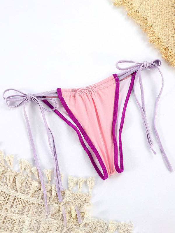 Lieke - Stijlvol Gesplitst Badpak met Print en Strapless Design