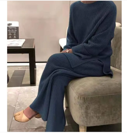 Samantha - Trendy Set van Trui en Gebreide Broek