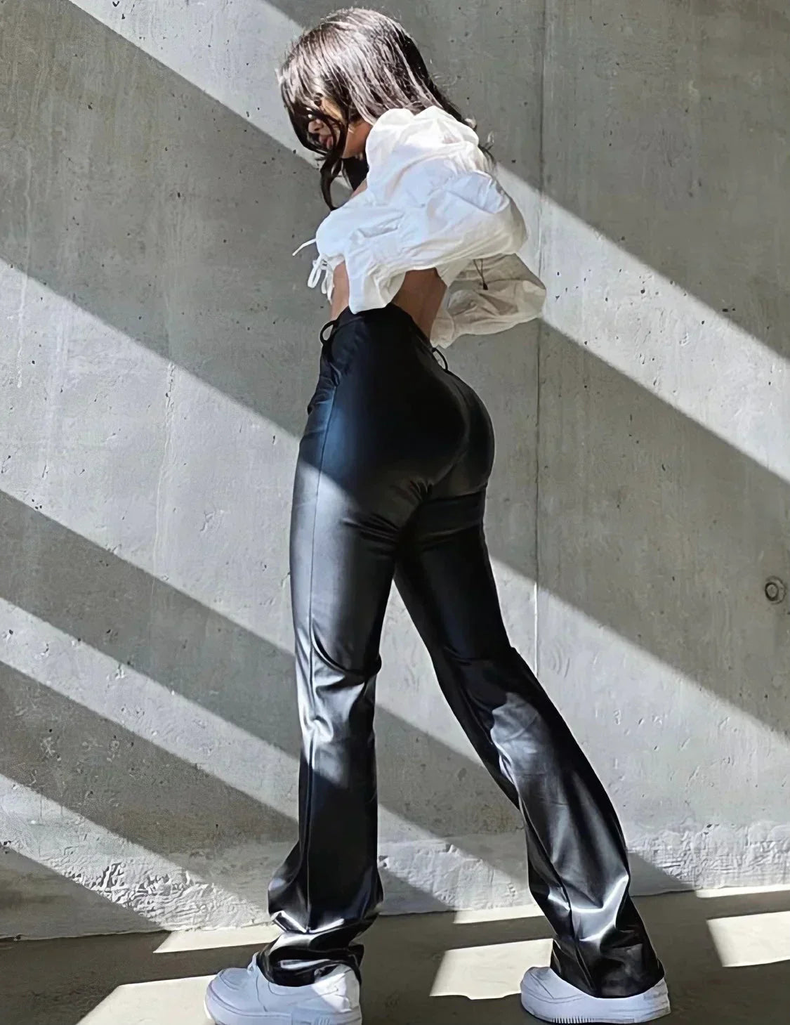 Dames High-Waisted Broek – Slim Fit, Geschikt voor Casual en Werkgebruik