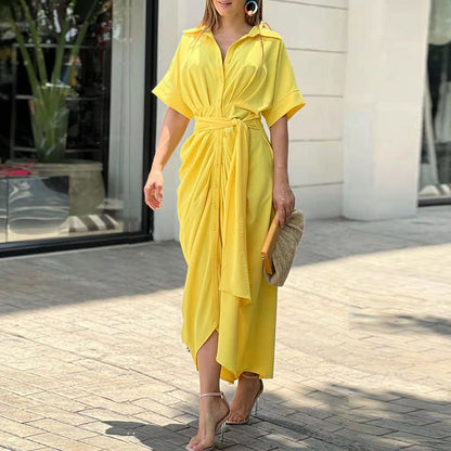 Sophie - Chic Maxi Jurk met Strik voor de Zomer