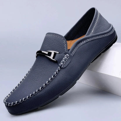 Men's Leather Slip-On Loafers — product view