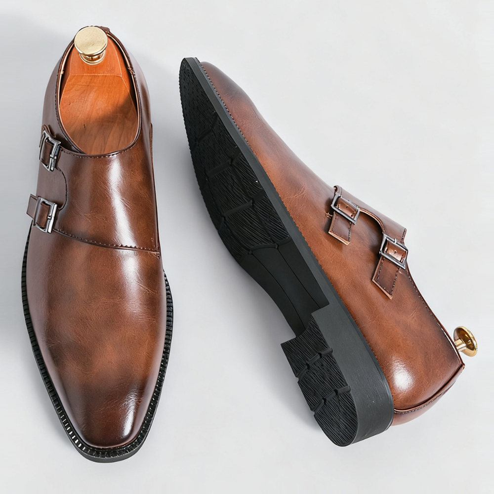 Heren Loafers Leer met Semi-Glanzende Afwerking