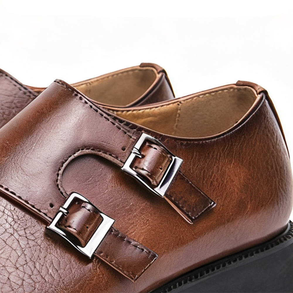 Heren Loafers Leer met Semi-Glanzende Afwerking