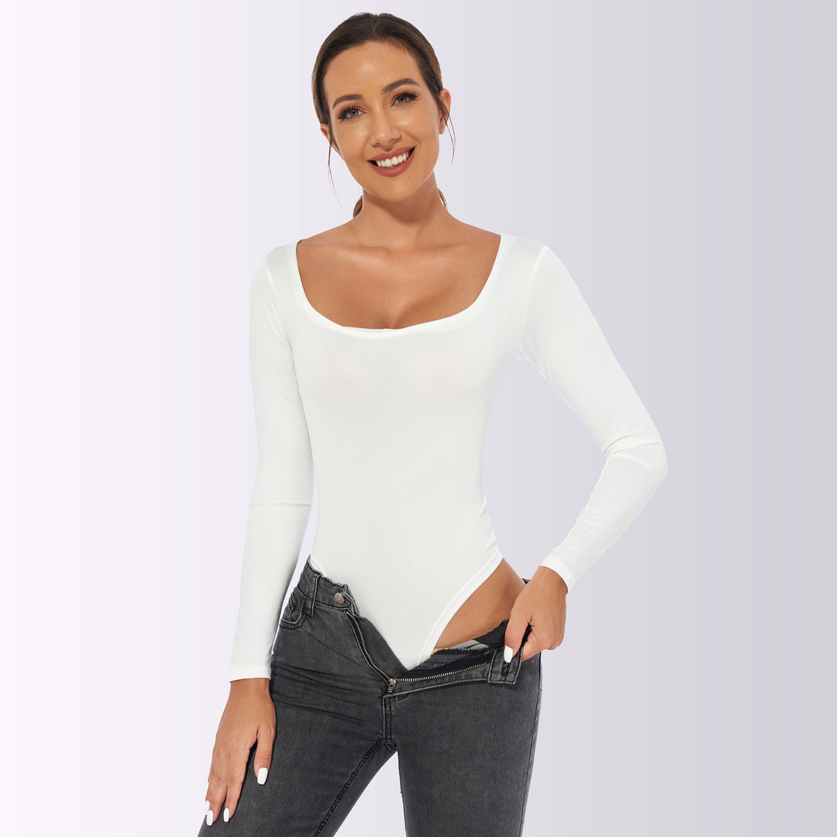 Selene – Sculpting V-Neck Bodysuit