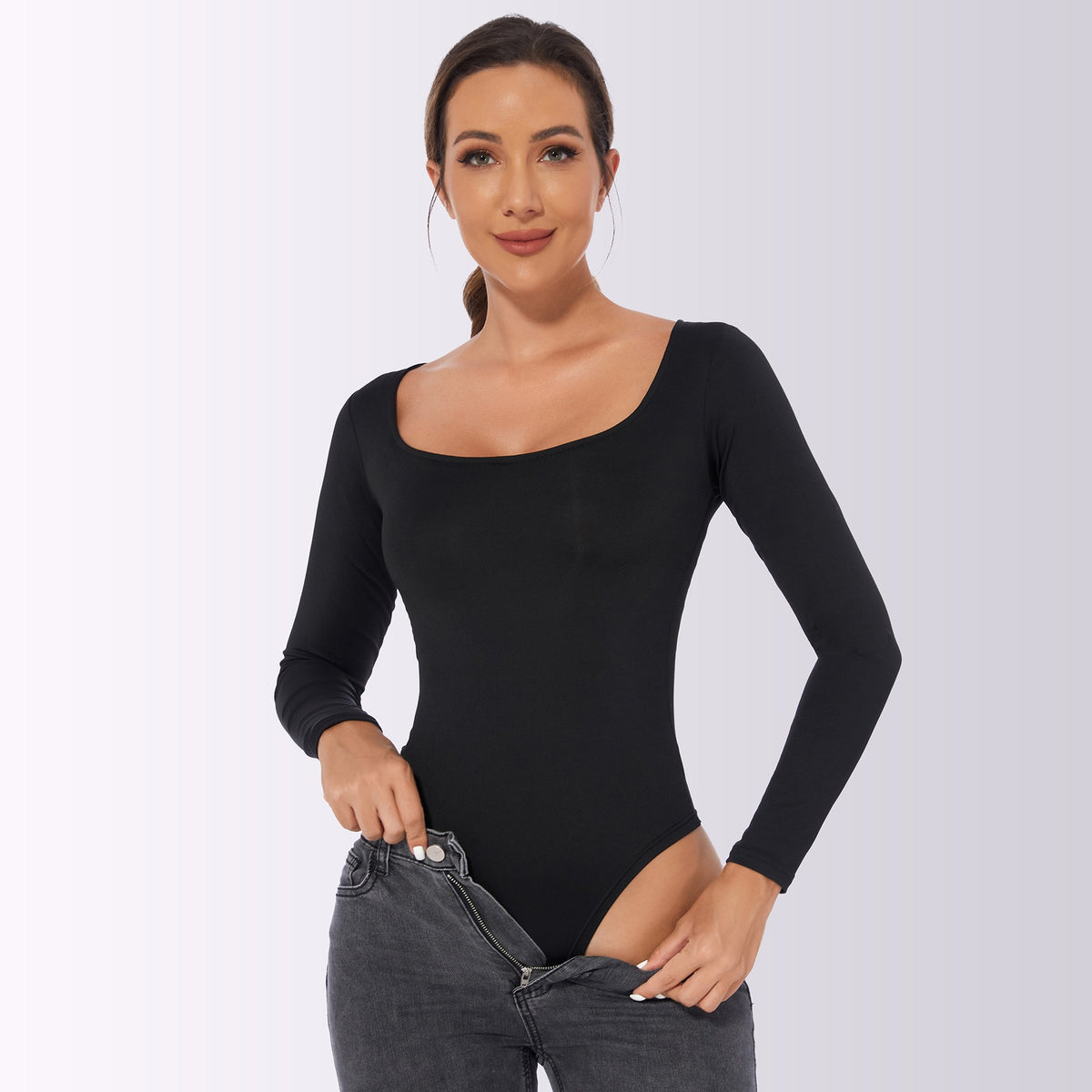 Selene – Sculpting V-Neck Bodysuit