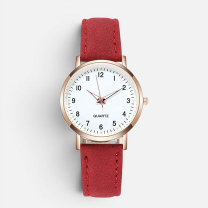 Dames Quarts Horloge met Bandje in Leerlook