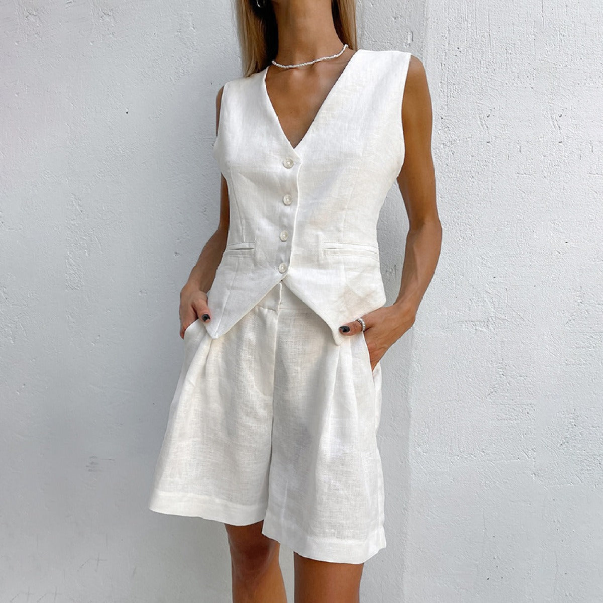 Dames Slim Fit Set – Casual voor Dagelijks Gebruik, Geschikt voor Lente en Zomer