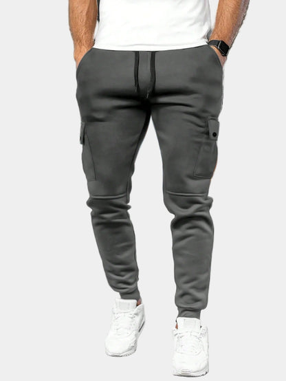 Heren Cargo Broek Joggingbroek met Trekkoord en Zakken