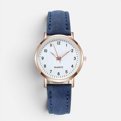 Dames Quarts Horloge met Bandje in Leerlook
