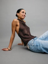 Sienna - Satin Halter Top