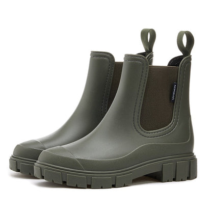 Botas de lluvia impermeables para mujer con suela antideslizante