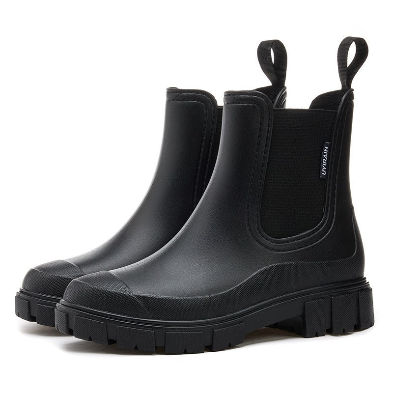 Botas de lluvia impermeables para mujer con suela antideslizante