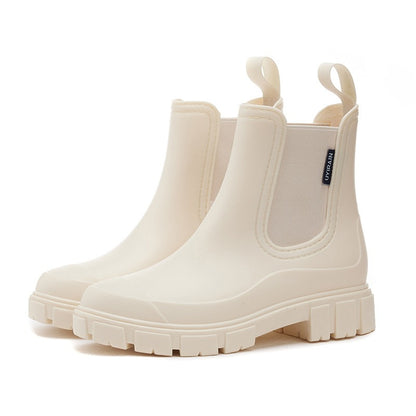 Botas de lluvia impermeables para mujer con suela antideslizante