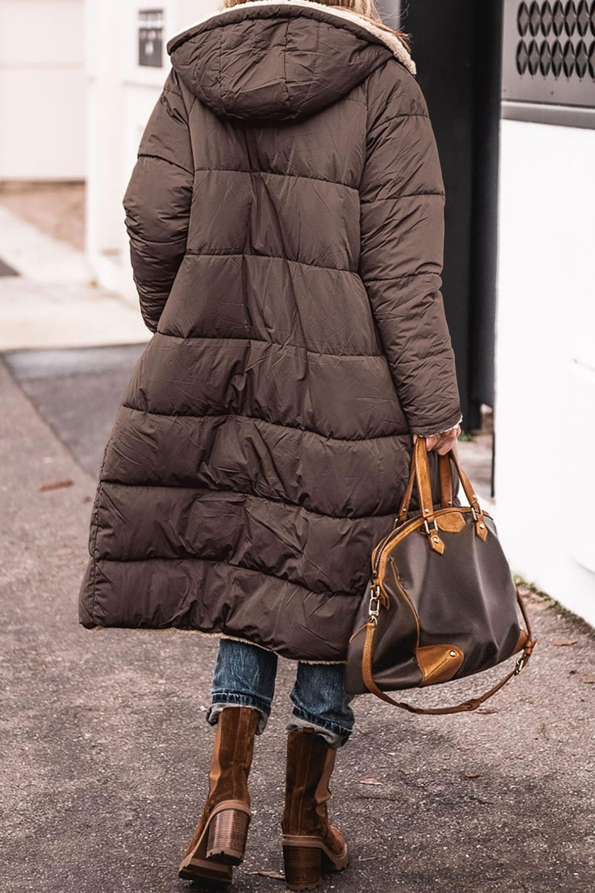 Dames Omkeerbare Winterjas – Dubbelzijdig Design, Comfortabel voor Koude Dagen