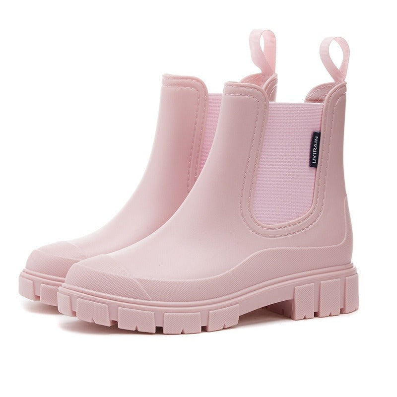 Botas de lluvia impermeables para mujer con suela antideslizante