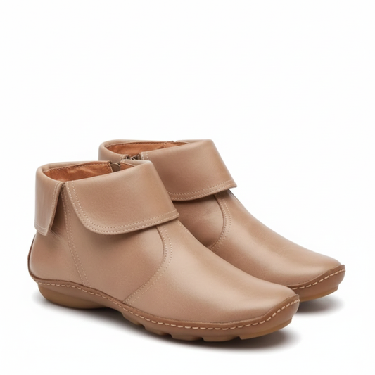 Botki damskie skórzane z bocznym zamkiem – widok produktu 1 | Ionotix