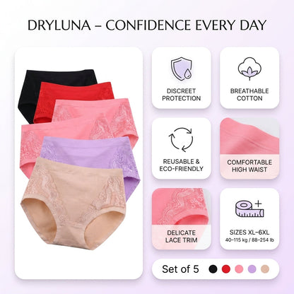 DryLuna – majtki chłonne damskie – Pewność każdego dnia – widok produktu 2 | Ionotix