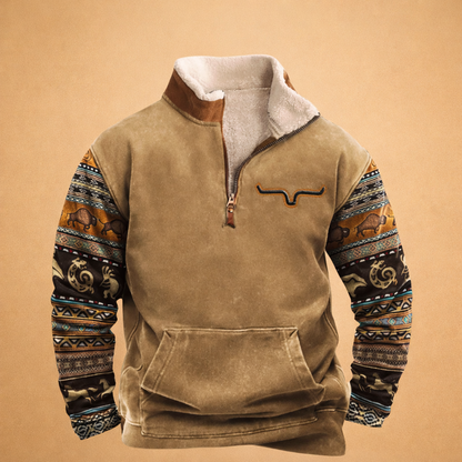 Sweter męski rozpinany na suwak - ciepły – widok produktu 8 | Ionotix
