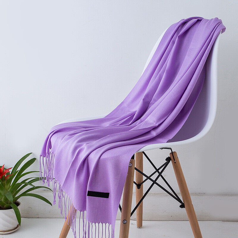 Szal kaszmirowy z frędzlami 200 x 70 cm – widok produktu 4 | Ionotix