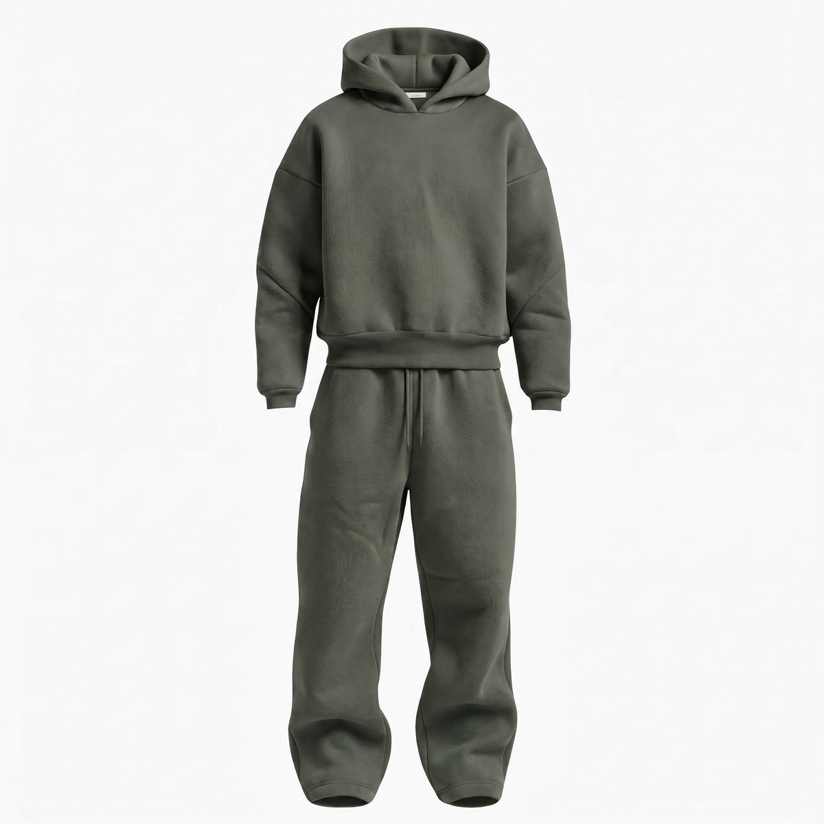 Jack - Men's Oversized Hooded Tracksuit Set with Drawstring Waist - Outfit Sets - Green - Taylor & Bennett