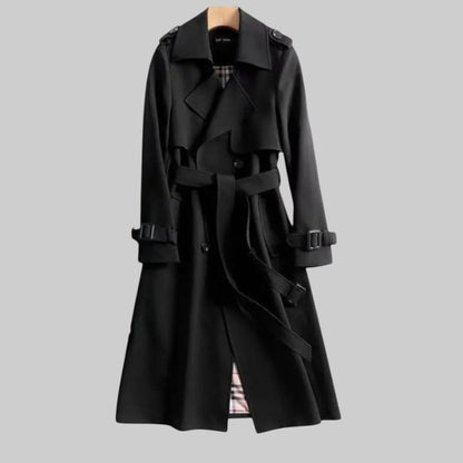 Dames Trenchcoat Dubbelrij Knopen met Ceintuur