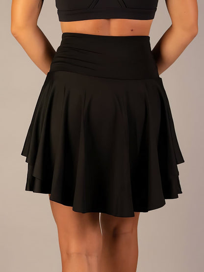 Dames High-Waisted Rok – Sportieve Pasvorm met Ingebouwde Short voor Actieve Beweging