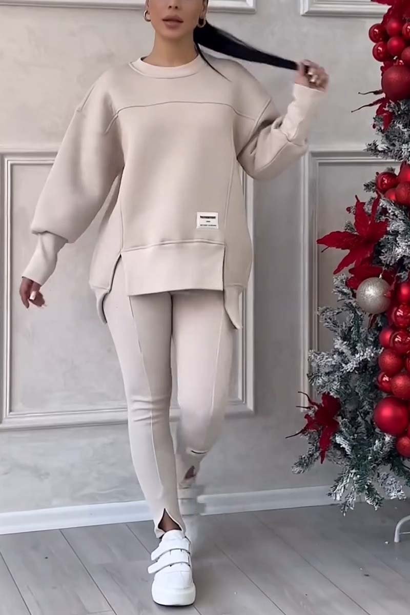 Dames Loungewear Set Oversized Sweater met Legging – Comfy Trainingspak