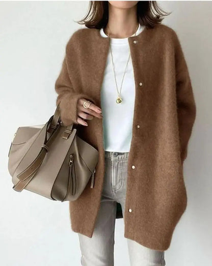 Dames Gebreid Cardigan Vest – Casual voor Herfst en Winter