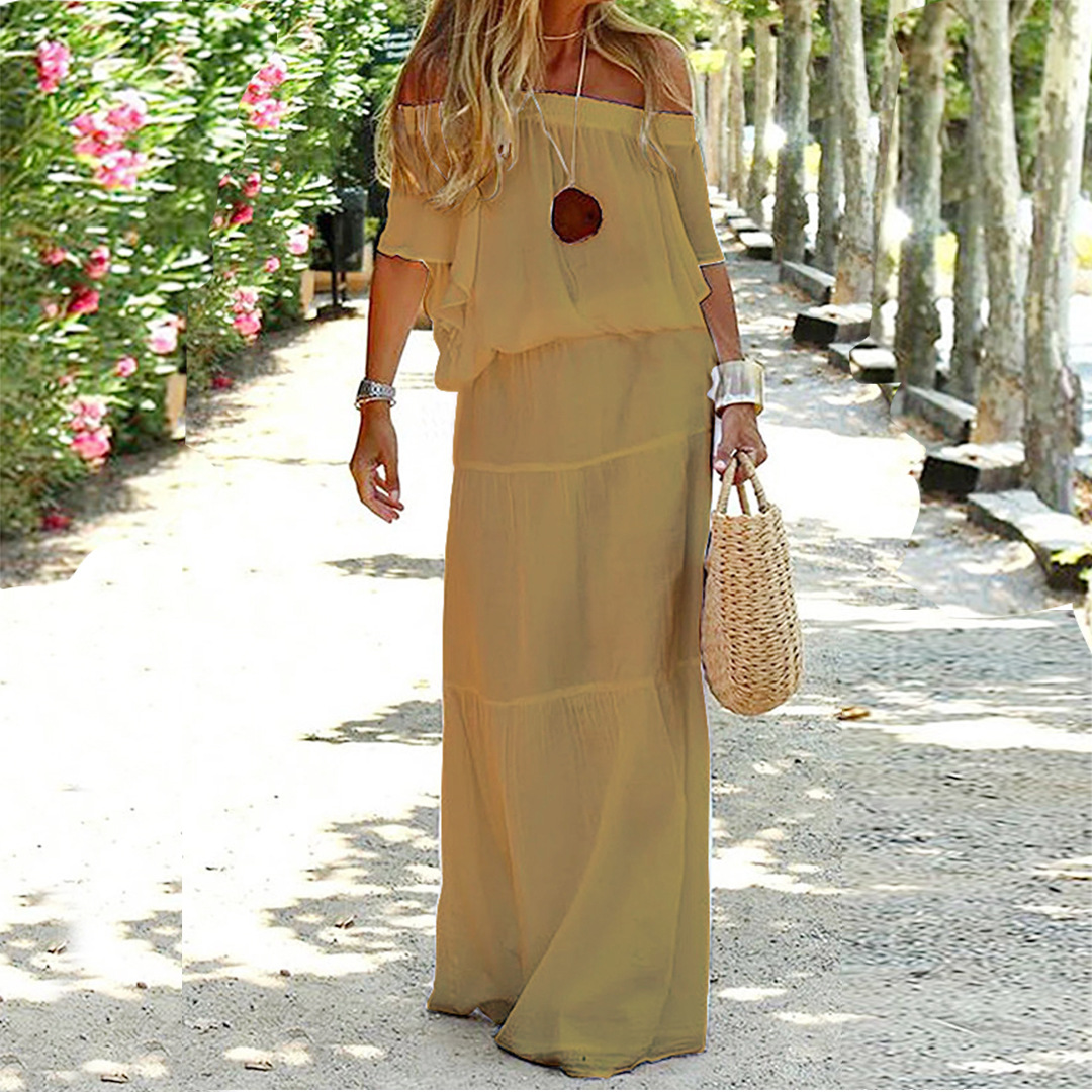 Yelena - Off-Shoulder Maxi Jurk