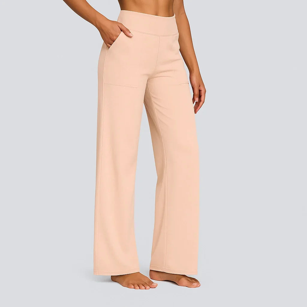Dames Broek Hoge Taille Stretch – Comfortabele Pull-On Pantalon
