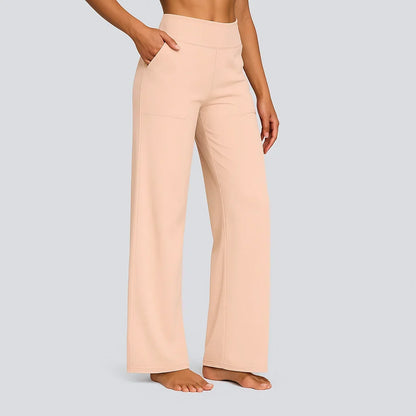 Dames Broek Hoge Taille Stretch – Comfortabele Pull-On Pantalon