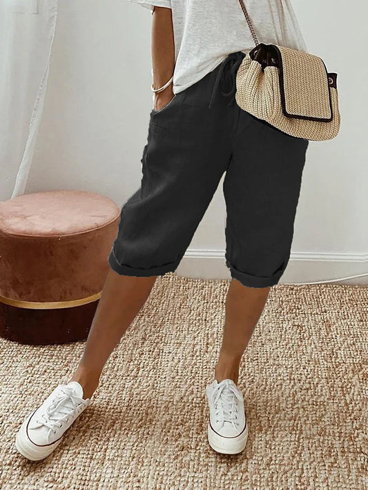 Ismène - Tijdloze Katoenen Shorts | Ultiem Comfort & Verfijnde Stijl