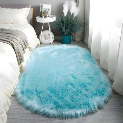 Ovaal Vloerkleed Fluffy Hoogpolig - Zijde en Wol Mix