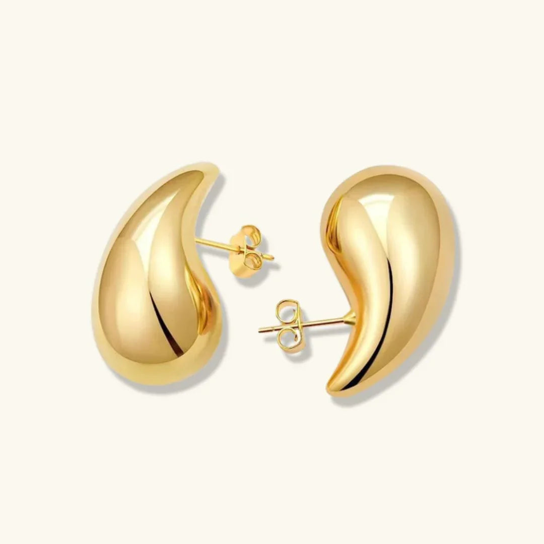 Dames Oorbellen Druppelvorm – Goud of Zilver Gepolijst