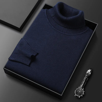 Laurent marineblauwe coltrui gevouwen in geschenkdoos met horloge