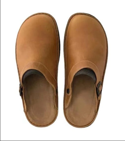 Leren Instapslippers met Gesp voor Heren - View 5