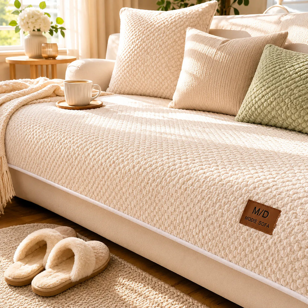 Anti-Slip Bankhoes voor Huisdieren – Plush Sofa Beschermer