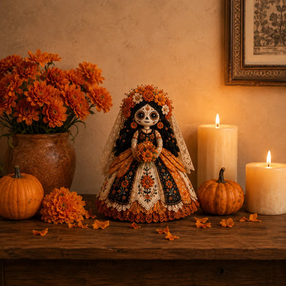Day of the Dead Patchwork Pop Naaipakket - DIY Knutselset voor Beginners