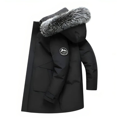 Lukas – Water - Repellent Winter Parka Jacket with Hood - Jackets - Black - Taylor & Bennett