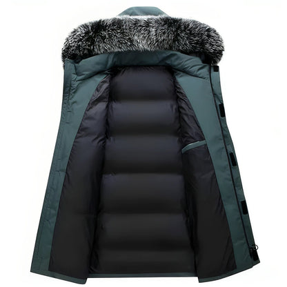Lukas – Water - Repellent Winter Parka Jacket with Hood - Jackets - Black - Taylor & Bennett