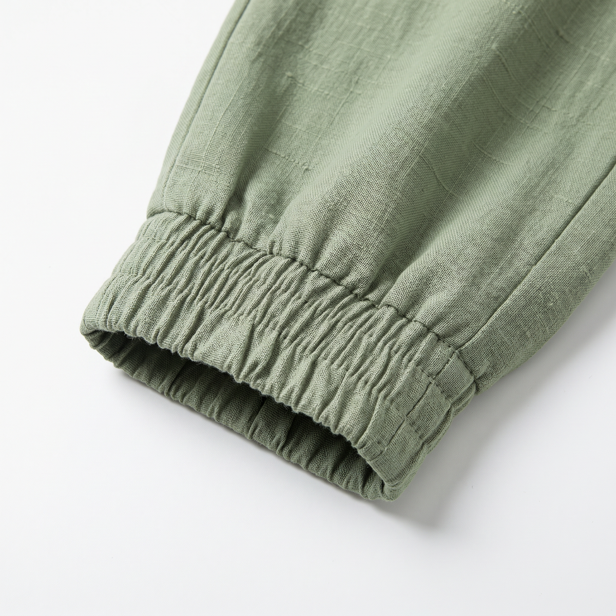 Dames Joggingbroek Linnen Blend met Trekkoord en Boord