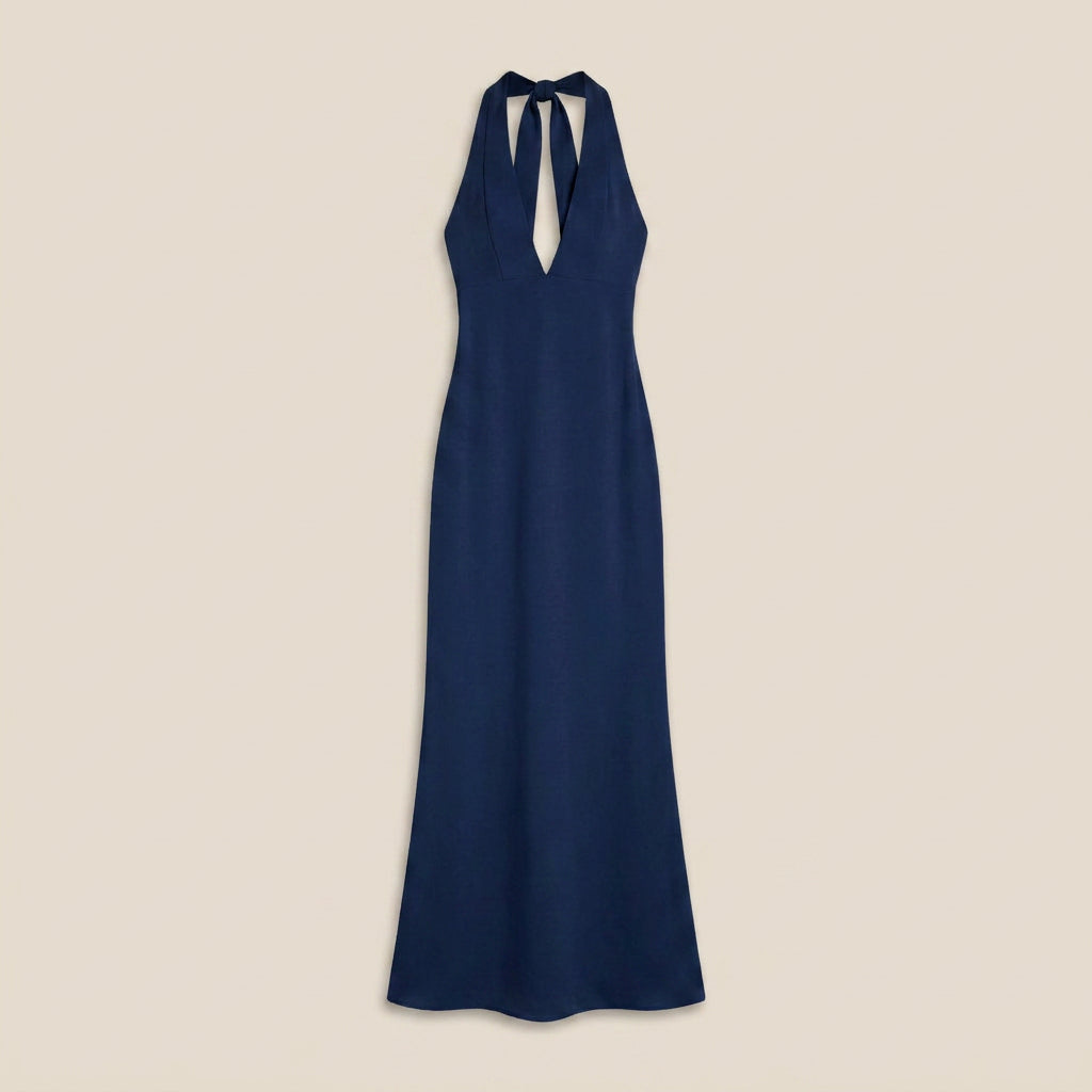 Dames Galajurk Halter V-Hals met Open Rug