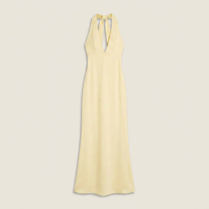 Dames Galajurk Halter V-Hals met Open Rug