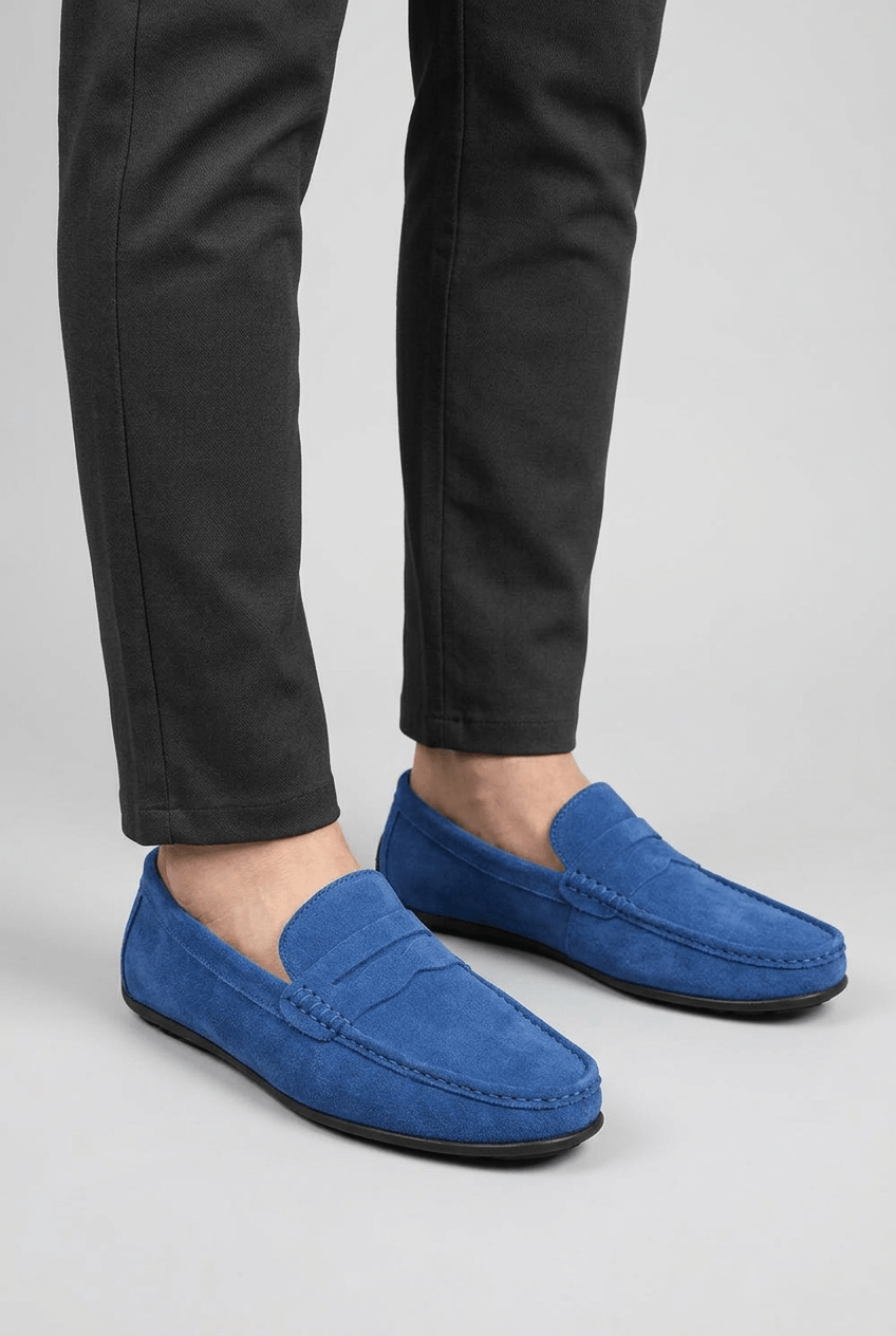 Heren Loafers – Penny Detail, Platte Zool, Casual voor Dagelijks Gebruik