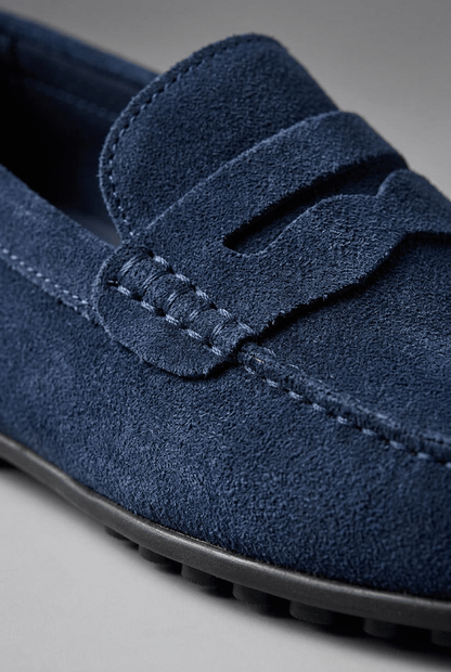 Heren Loafers – Penny Detail, Platte Zool, Casual voor Dagelijks Gebruik