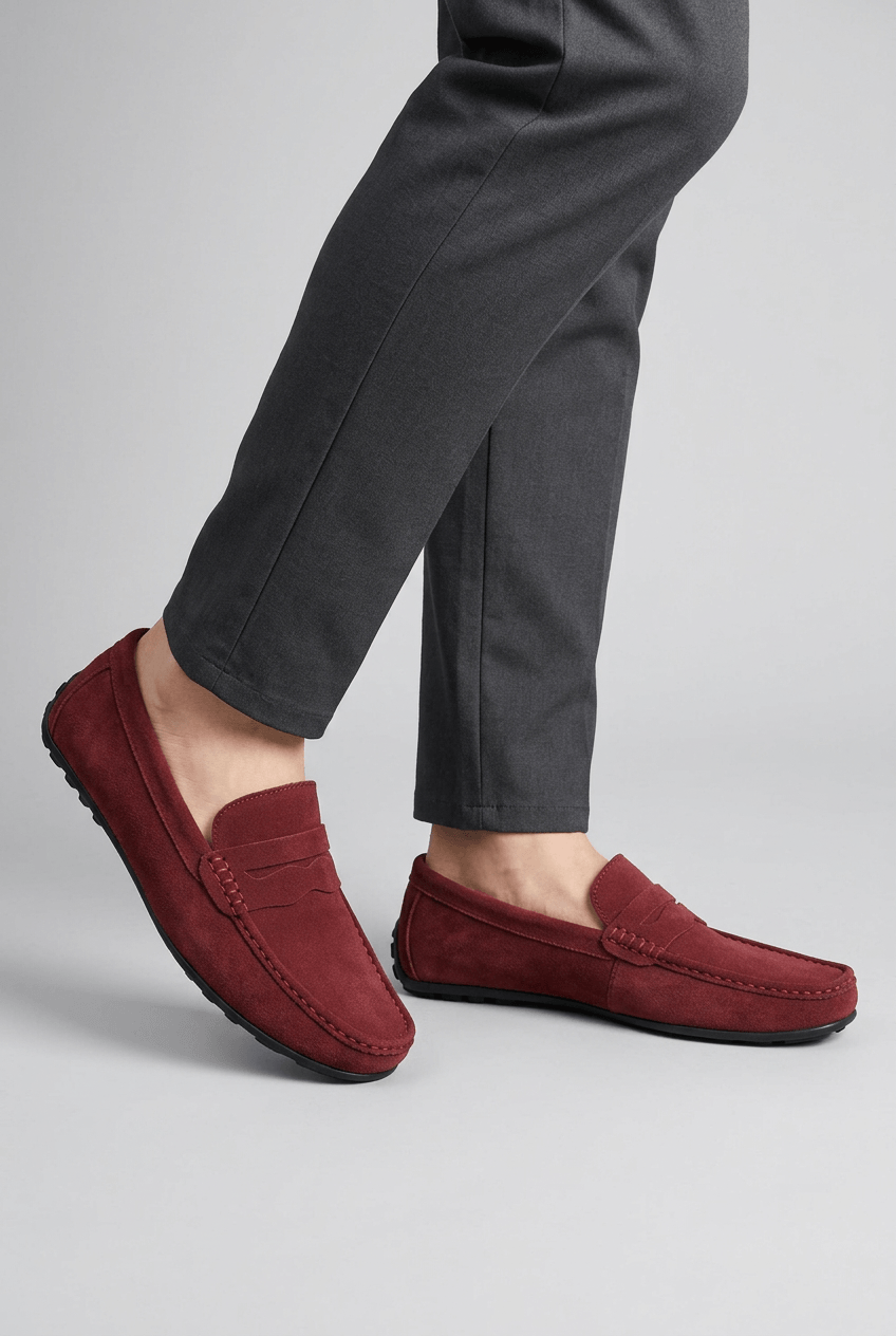 Heren Loafers – Penny Detail, Platte Zool, Casual voor Dagelijks Gebruik